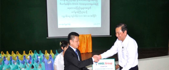 HAGL Group Donated 10 million Kyats for Flood Rehabilitation.