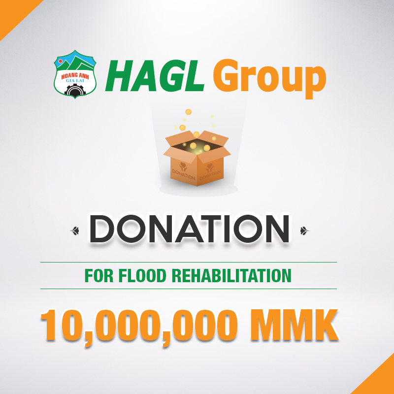 HAGL Group Donated 10 million Kyats for Flood Rehabilitation.
